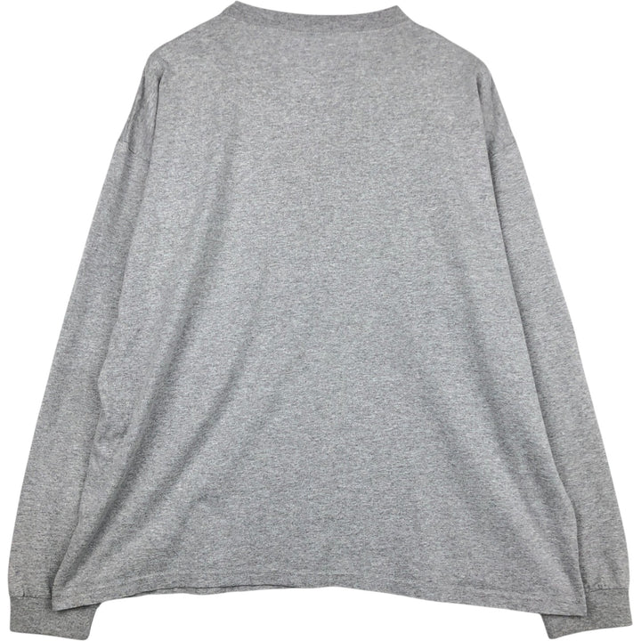 90'S Jansport Long Sleeve T-Shirt, Made in USA, Men's XL, Vintage cotton gray type Vintage Second Hand