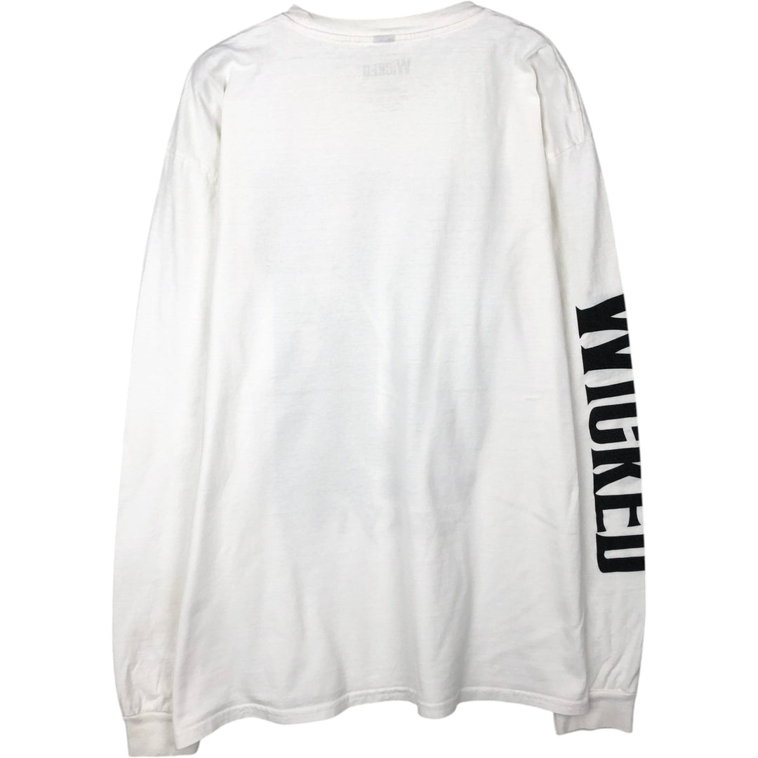 WICKED Movie Long-Sleeve T-Shirt (Men's Size L) cotton white type Vintage Second Hand