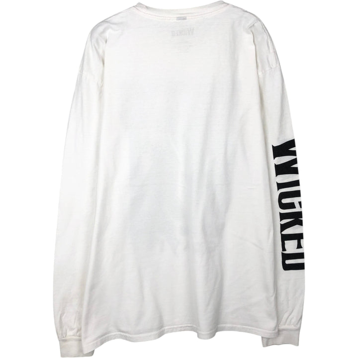 WICKED Movie Long-Sleeve T-Shirt (Men's Size L) cotton white type Vintage Second Hand