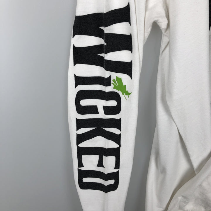 WICKED Movie Long-Sleeve T-Shirt (Men's Size L) cotton white type Vintage Second Hand