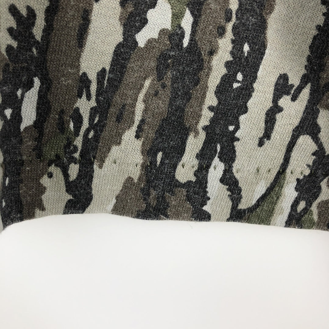 90'S Realtree Camo Long-Sleeve T-Shirt, Made in USA, Men's Size M (Equivalent), Vintage polyester brown type Vintage Second Hand