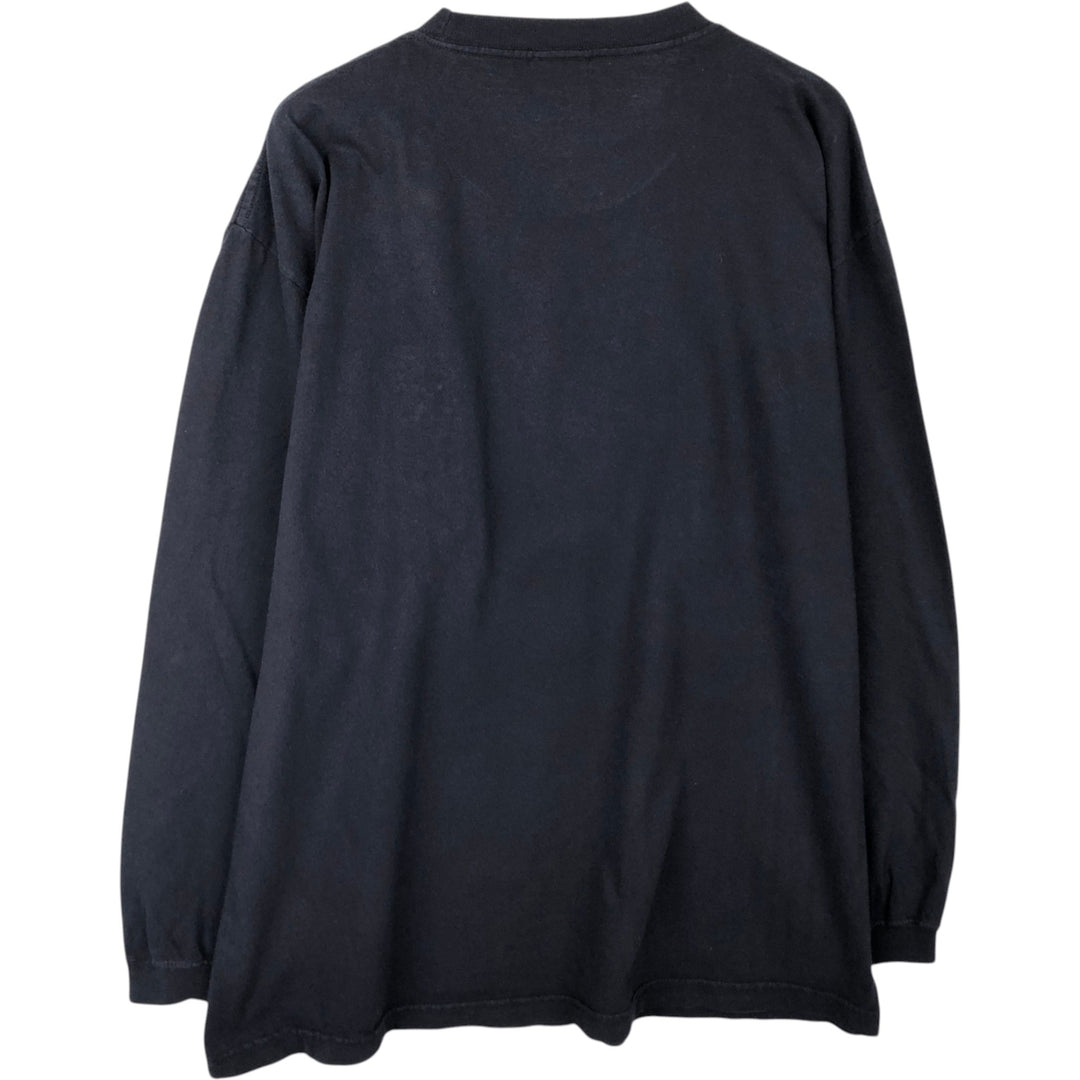 90'S Calvin Klein Jeans Long-Sleeve T-Shirt, Made in USA, Men's Size L (Equivalent), Vintage cotton navy blue type Vintage Second Hand