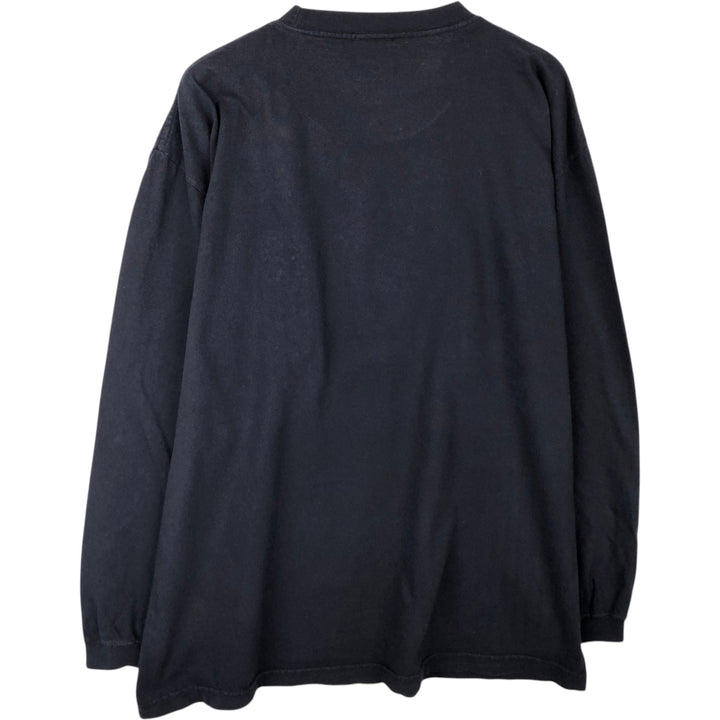 90'S Calvin Klein Jeans Long-Sleeve T-Shirt, Made in USA, Men's Size L (Equivalent), Vintage cotton navy blue type Vintage Second Hand