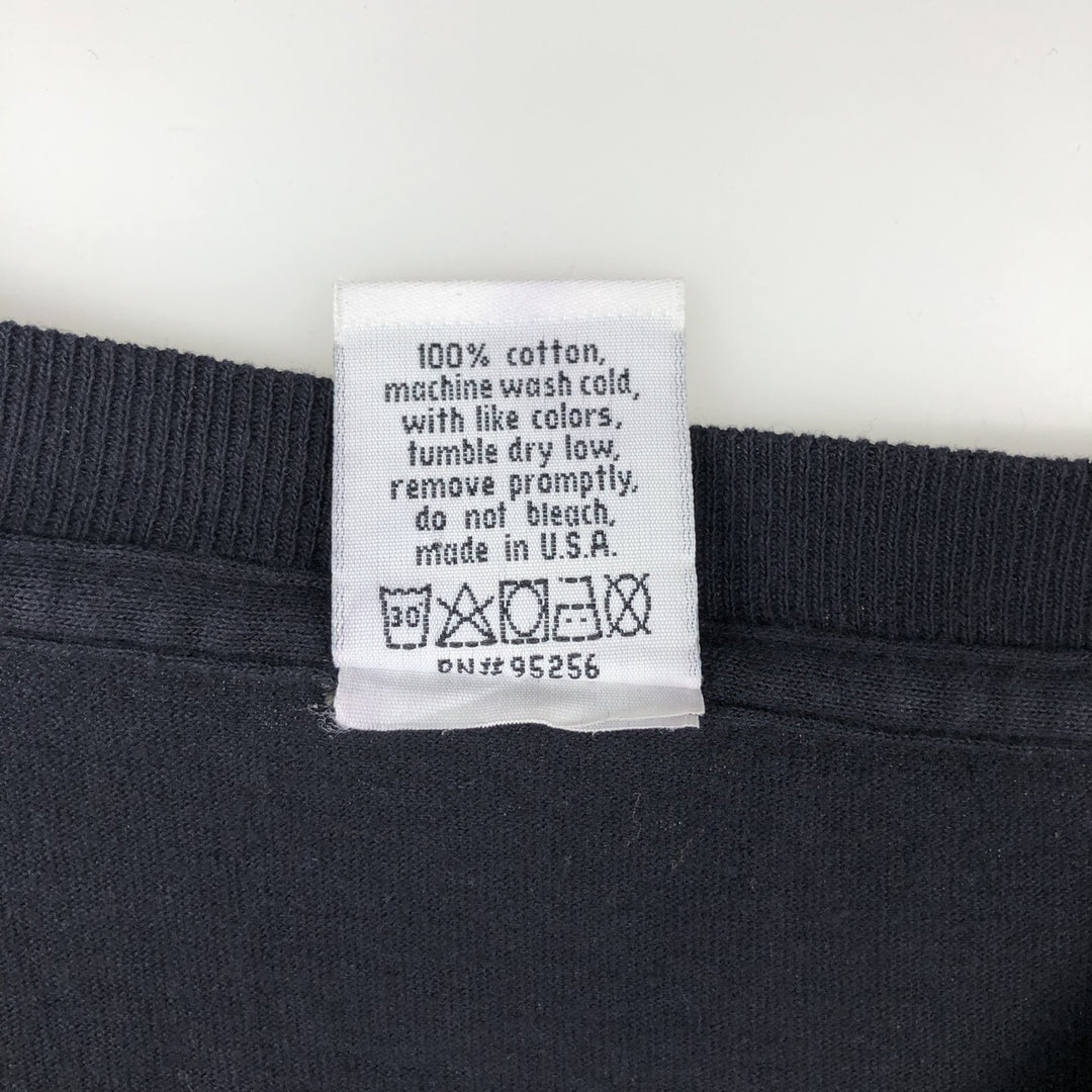 90'S Calvin Klein Jeans Long-Sleeve T-Shirt, Made in USA, Men's Size L (Equivalent), Vintage cotton navy blue type Vintage Second Hand
