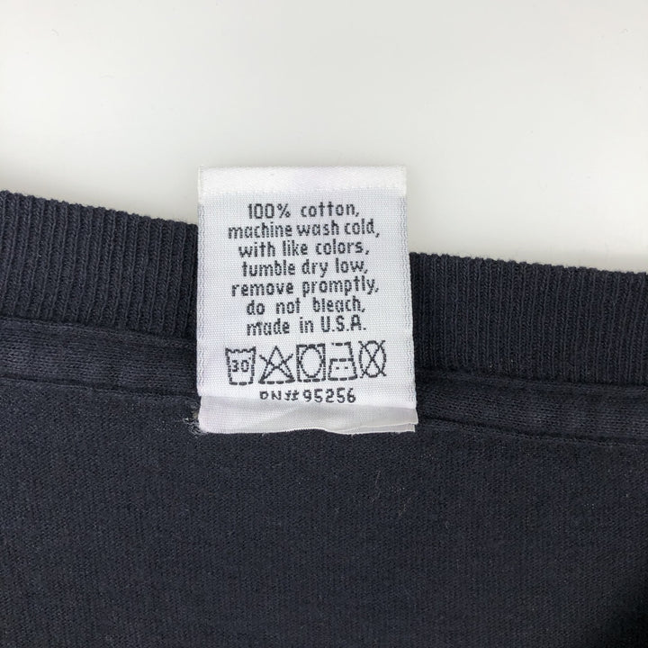 90'S Calvin Klein Jeans Long-Sleeve T-Shirt, Made in USA, Men's Size L (Equivalent), Vintage cotton navy blue type Vintage Second Hand