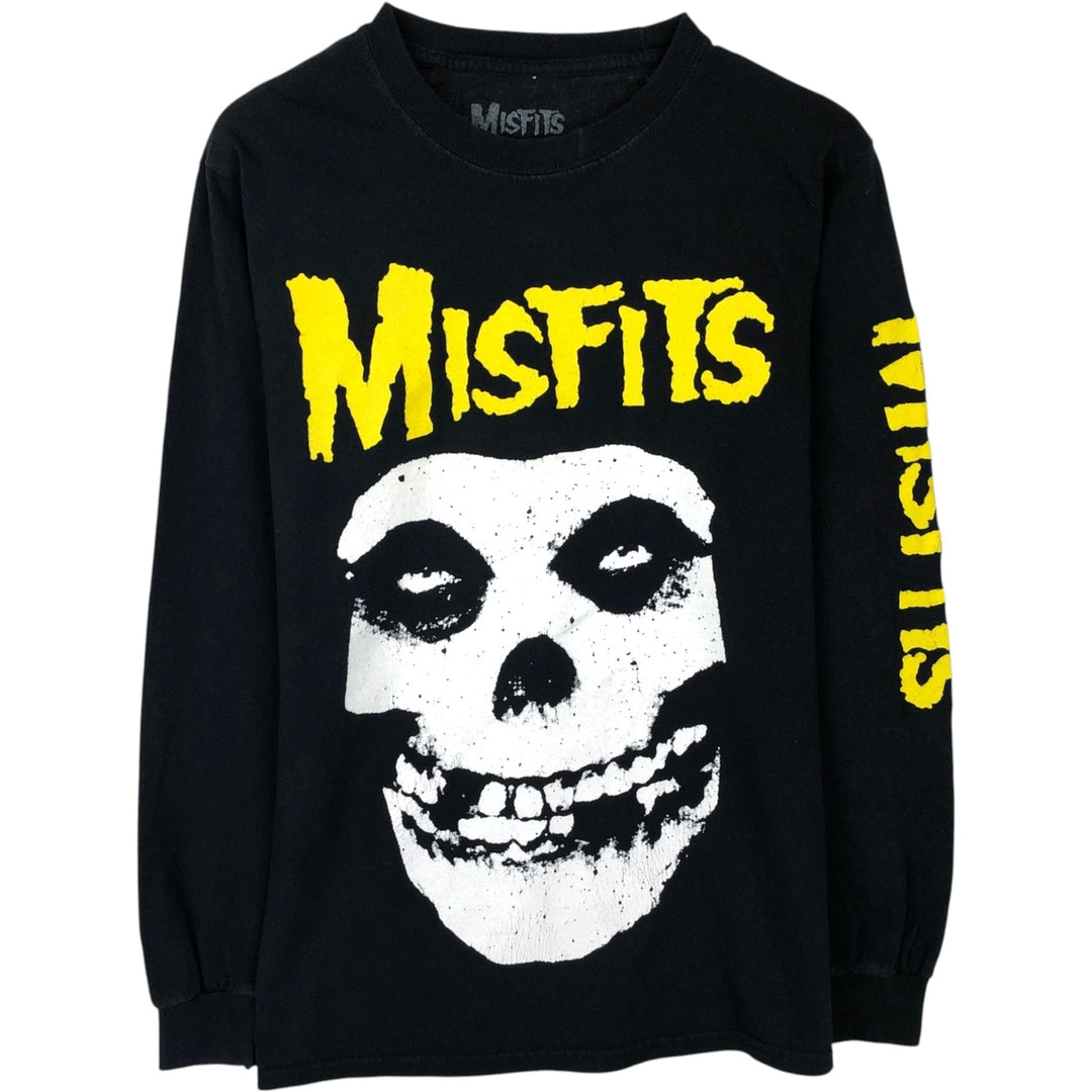 MISFITS Long-Sleeve Band T-Shirt (Men's Size S) cotton black type Vintage Second Hand