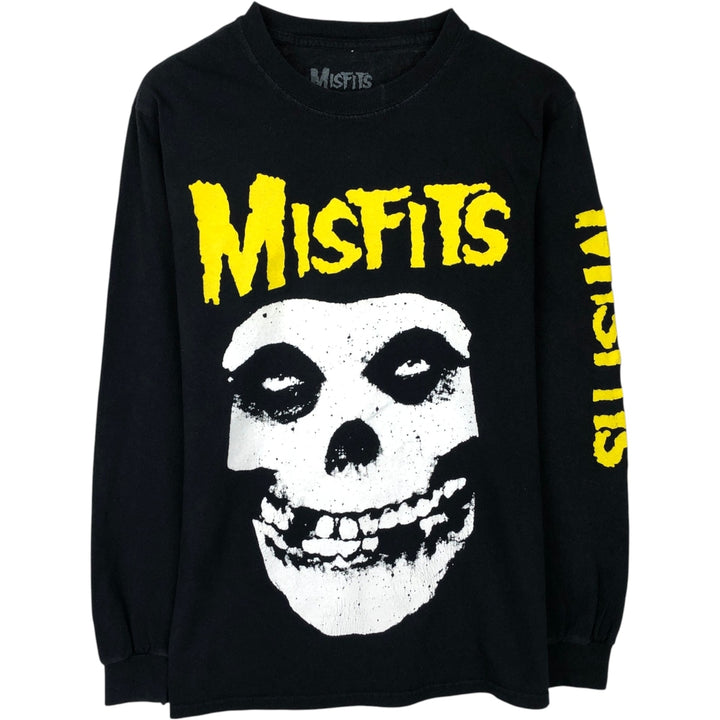 MISFITS Long-Sleeve Band T-Shirt (Men's Size S) cotton black type Vintage Second Hand
