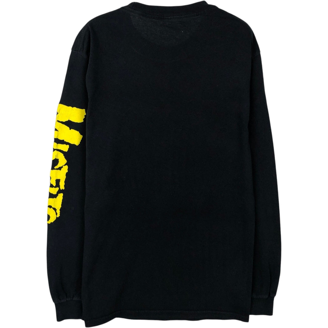 MISFITS Long-Sleeve Band T-Shirt (Men's Size S) cotton black type Vintage Second Hand