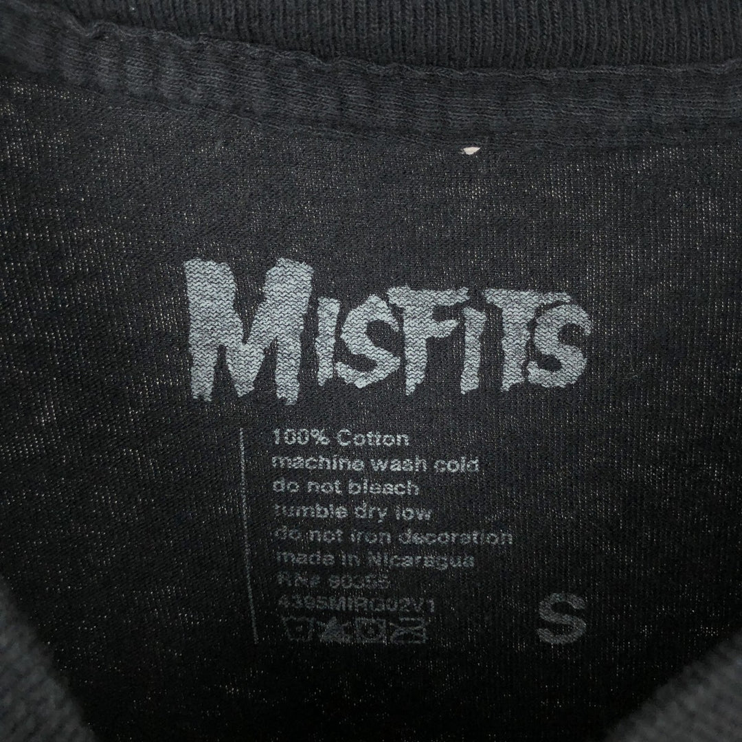 MISFITS Long-Sleeve Band T-Shirt (Men's Size S) cotton black type Vintage Second Hand