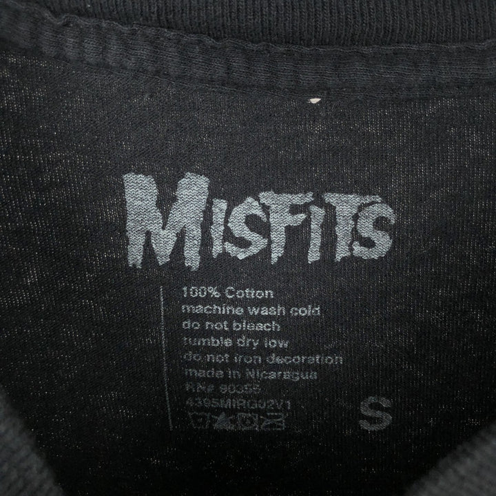 MISFITS Long-Sleeve Band T-Shirt (Men's Size S) cotton black type Vintage Second Hand