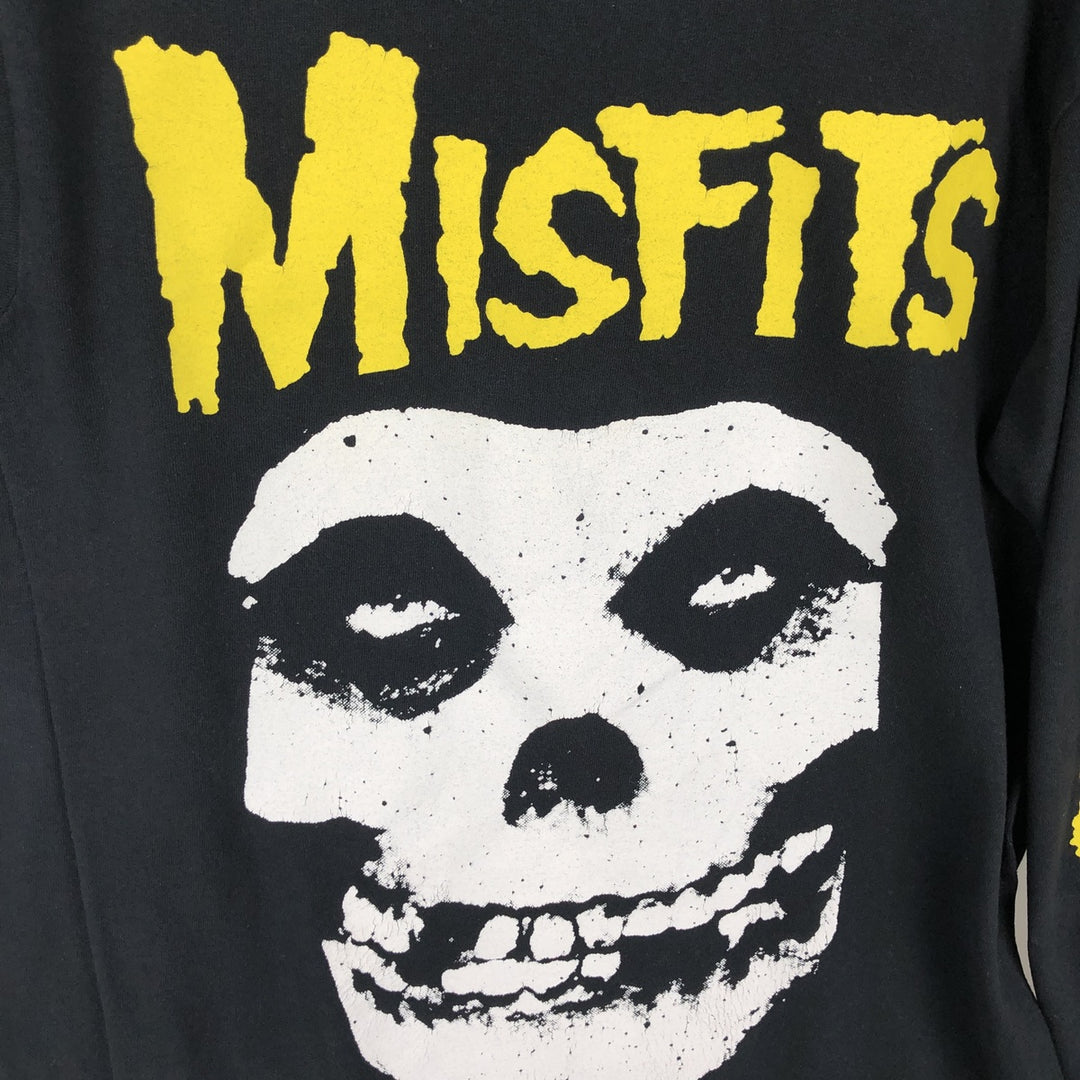 MISFITS Long-Sleeve Band T-Shirt (Men's Size S) cotton black type Vintage Second Hand