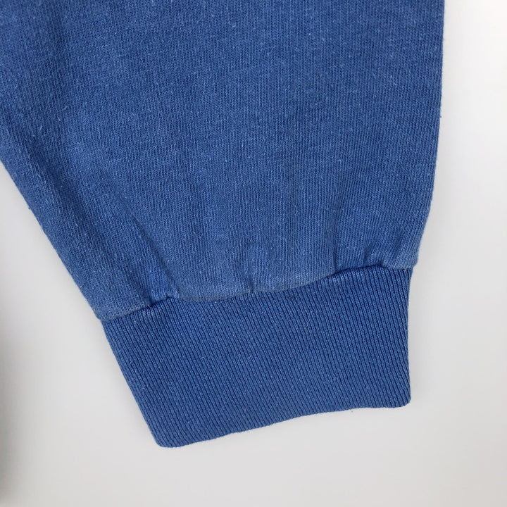 90'S Anvil Long Sleeve T-Shirt, Made in USA, Men's L Size, Vintage cotton blue type Vintage Second Hand