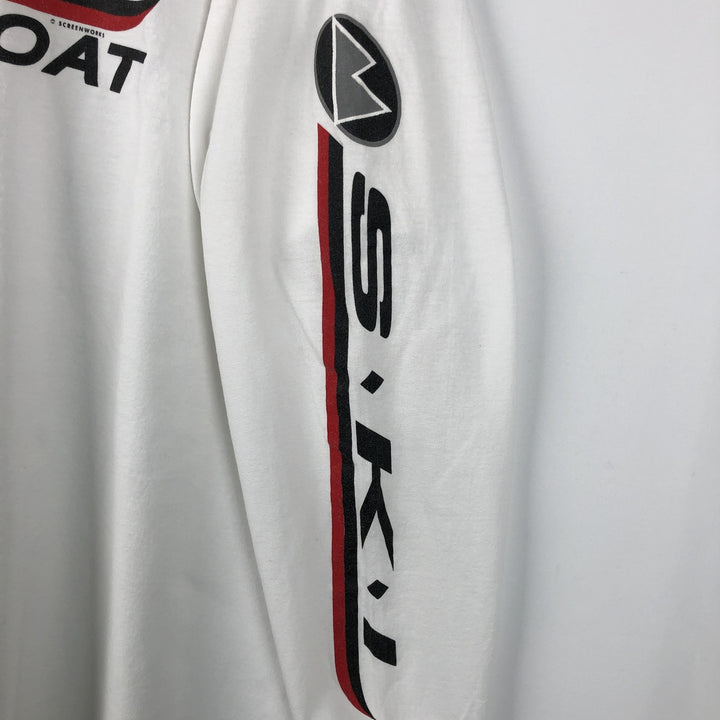 ALSTYLE Steamboat Ski Long-Sleeve T-Shirt (Men's XL equivalent) cotton white type Vintage Second Hand