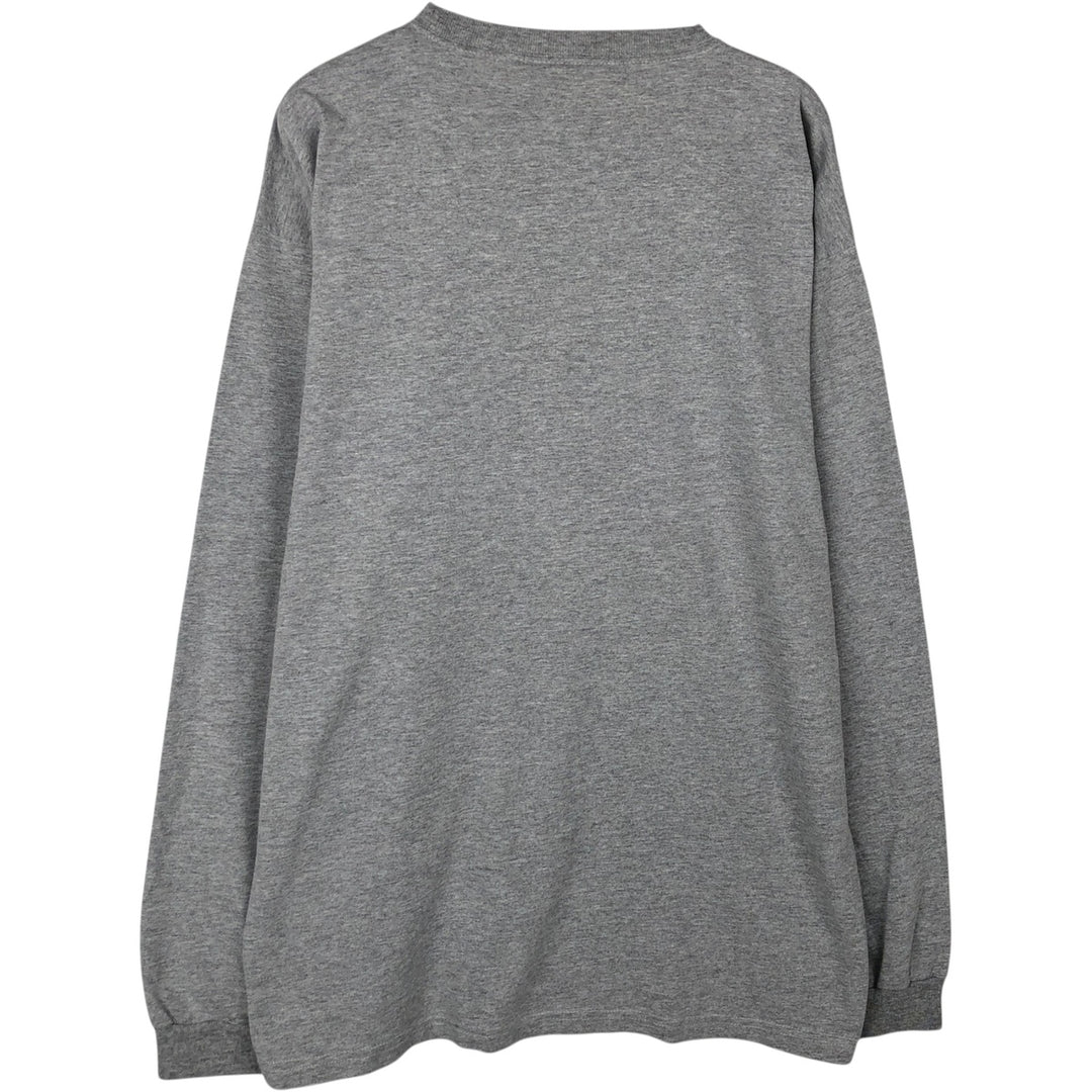 2000'S GEAR SUBWAY SERIES Long-Sleeve T-Shirt (Men's Size L) cotton gray type Vintage Second Hand