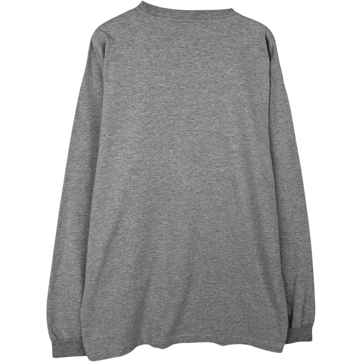 2000'S GEAR SUBWAY SERIES Long-Sleeve T-Shirt (Men's Size L) cotton gray type Vintage Second Hand