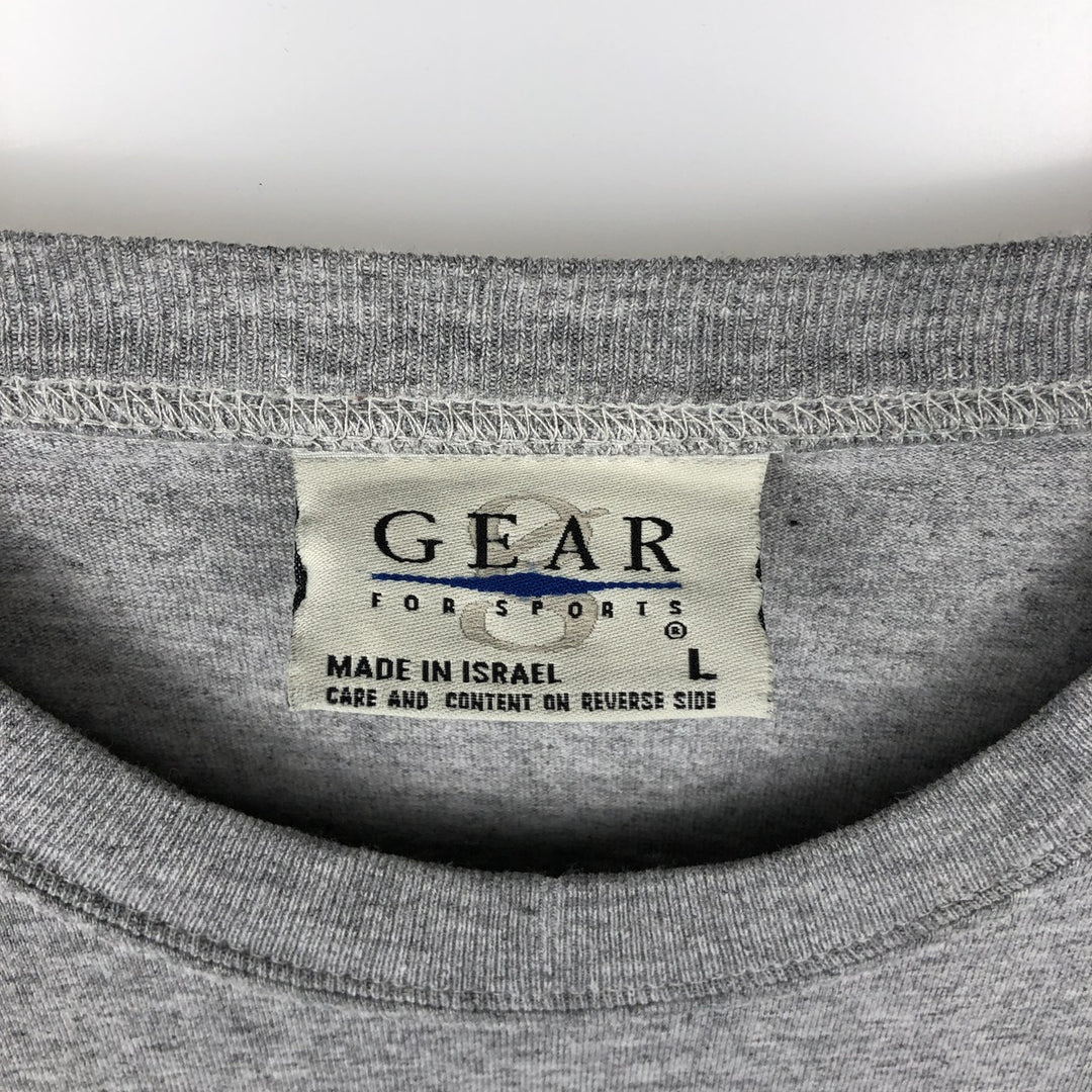 2000'S GEAR SUBWAY SERIES Long-Sleeve T-Shirt (Men's Size L) cotton gray type Vintage Second Hand