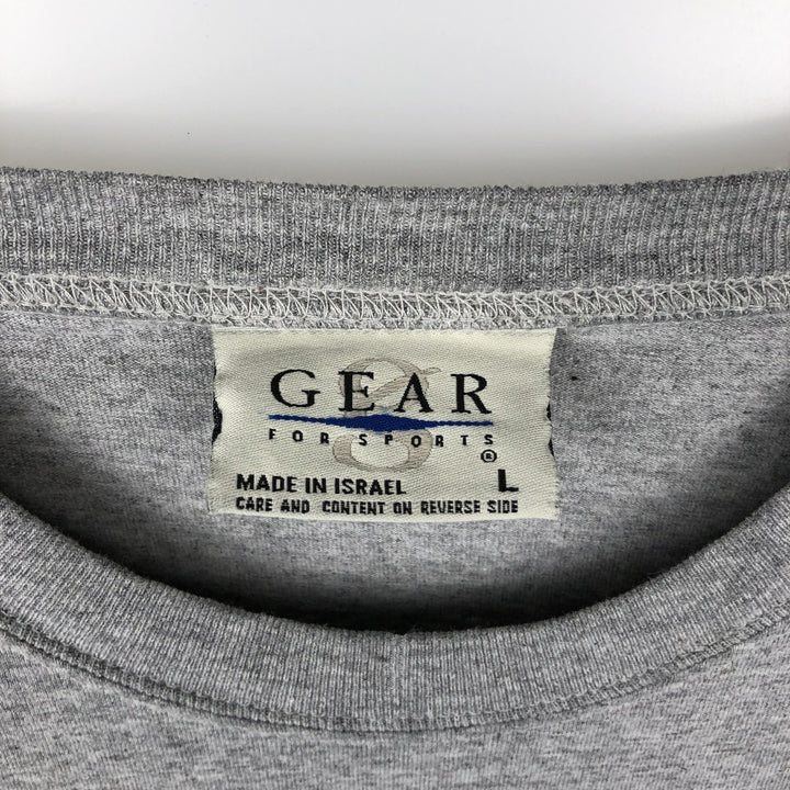 2000'S GEAR SUBWAY SERIES Long-Sleeve T-Shirt (Men's Size L) cotton gray type Vintage Second Hand