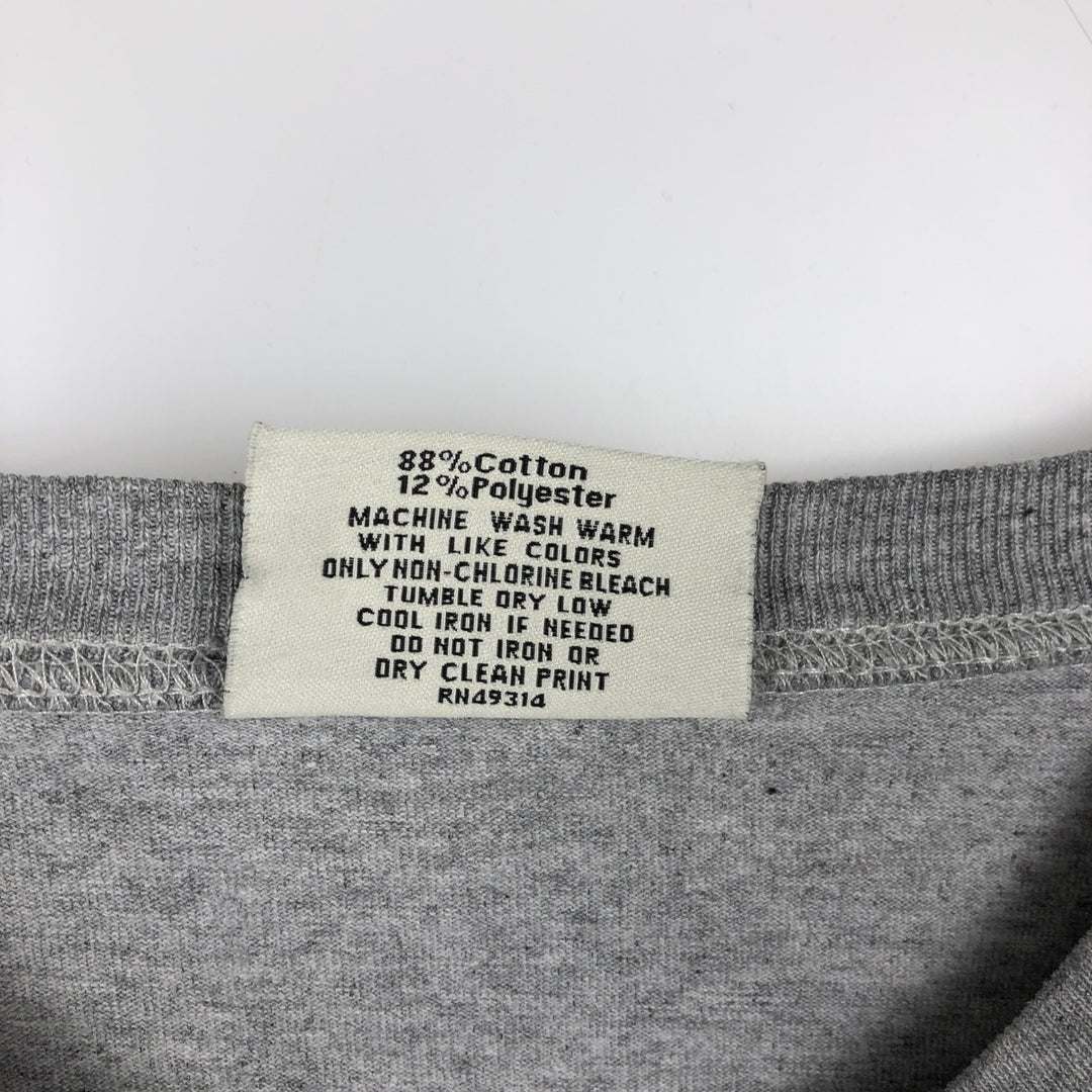 2000'S GEAR SUBWAY SERIES Long-Sleeve T-Shirt (Men's Size L) cotton gray type Vintage Second Hand
