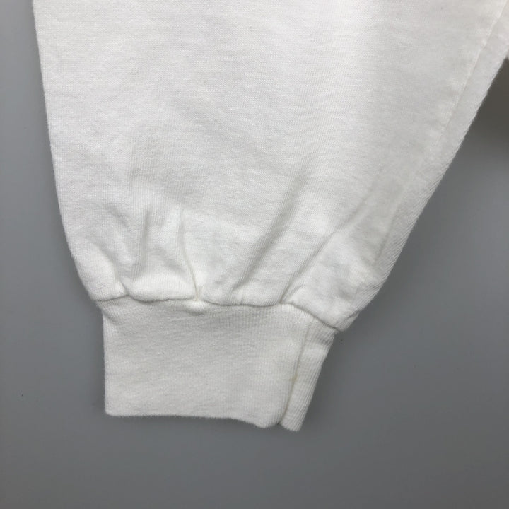 90s-era THE COTTON EXCHANGE IOWA University of Iowa College Long-Sleeve T-Shirt, Made in USA, Men's XL equivalent, Vintage cotton white type Vintage Second Hand