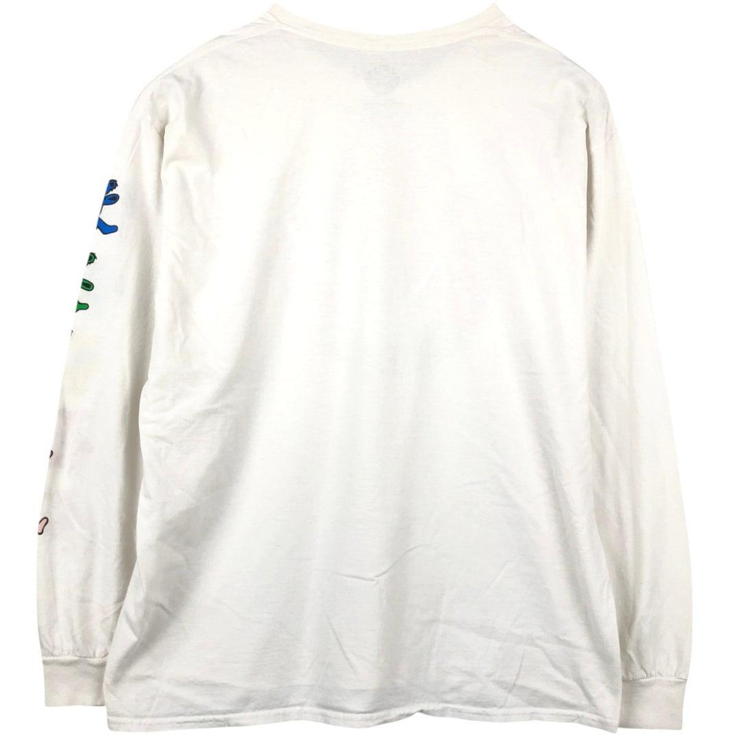 GRATEFUL DEAD DEAD BEAR Long-Sleeve Band T-Shirt (Men's XL equivalent) cotton white type Vintage Second Hand