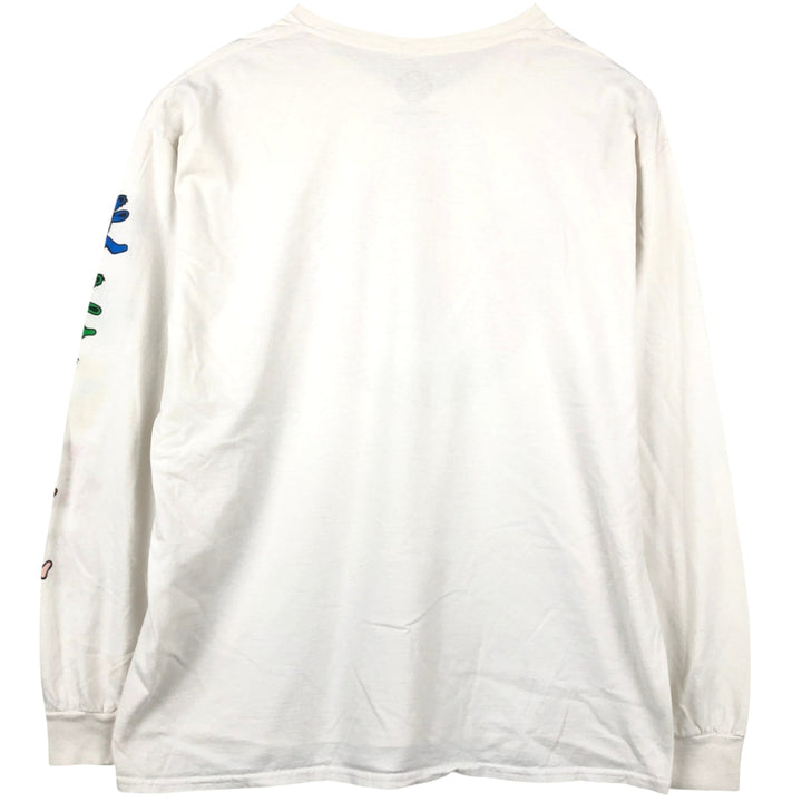 GRATEFUL DEAD DEAD BEAR Long-Sleeve Band T-Shirt (Men's XL equivalent) cotton white type Vintage Second Hand