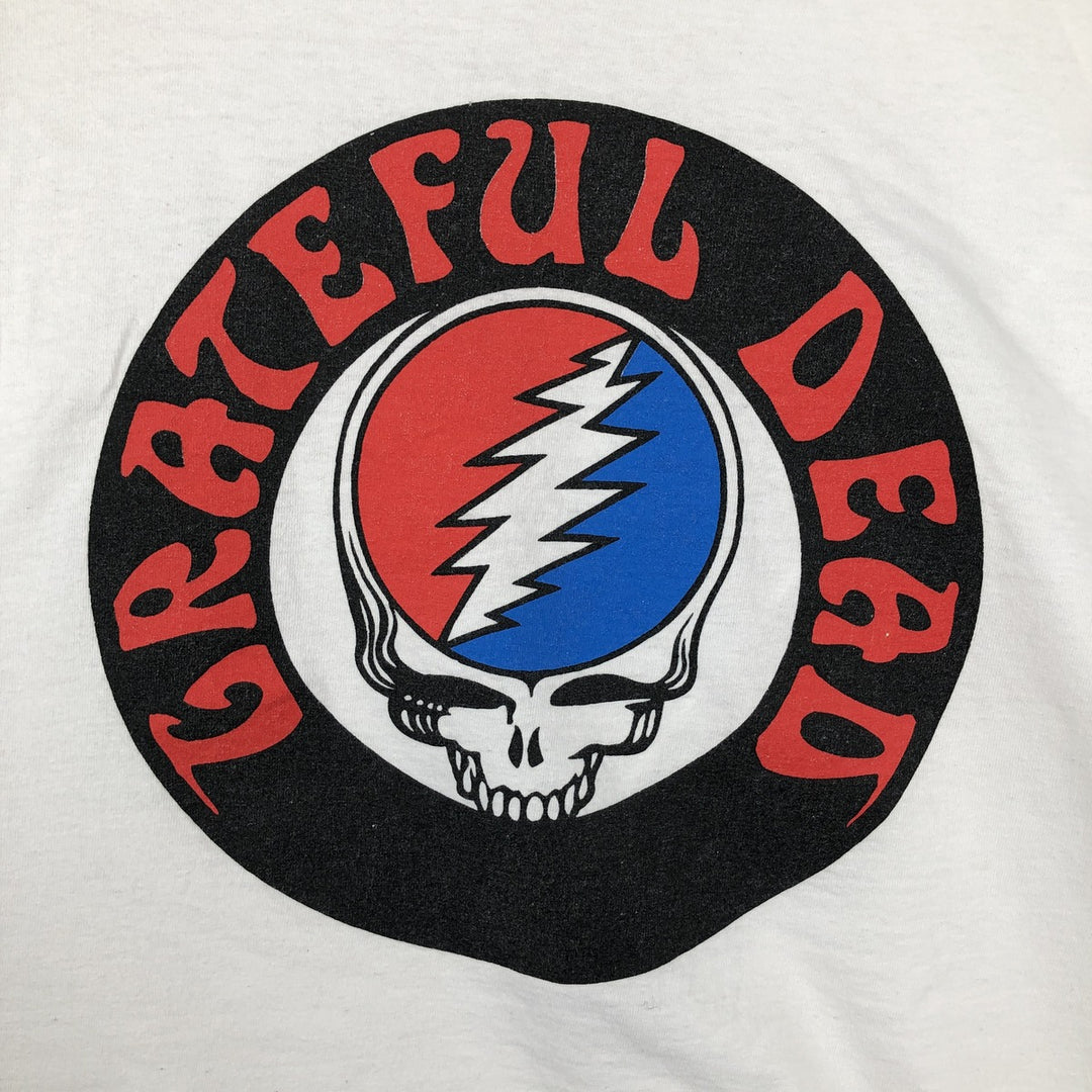 GRATEFUL DEAD DEAD BEAR Long-Sleeve Band T-Shirt (Men's XL equivalent) cotton white type Vintage Second Hand