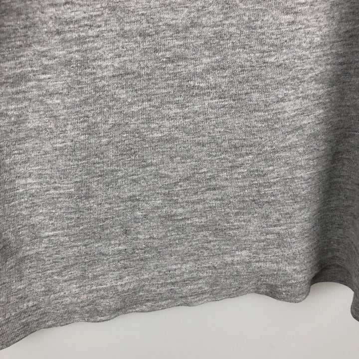 2000'S Hanes BEEFY-T College Long-Sleeve T-Shirt (Men's XL equivalent) cotton gray type Vintage Second Hand