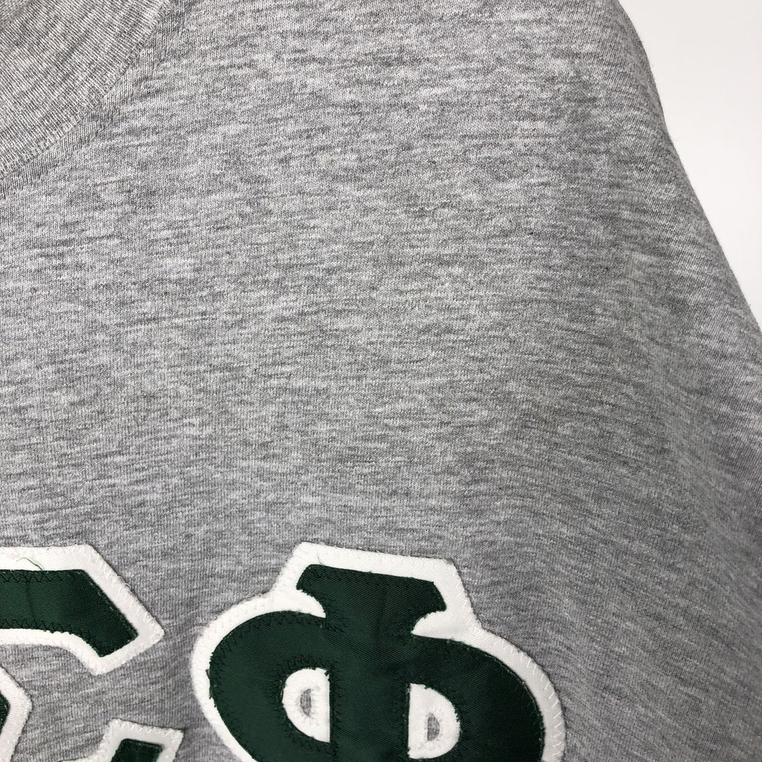 2000'S Hanes BEEFY-T College Long-Sleeve T-Shirt (Men's XL equivalent) cotton gray type Vintage Second Hand