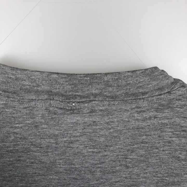 2000'S Hanes BEEFY-T College Long-Sleeve T-Shirt (Men's XL equivalent) cotton gray type Vintage Second Hand
