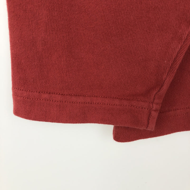 90s-00'S Timberland V-neck Long-sleeve T-shirt, Men's Size M (approx.), Vintage cotton red type reddish brown Vintage Second Hand