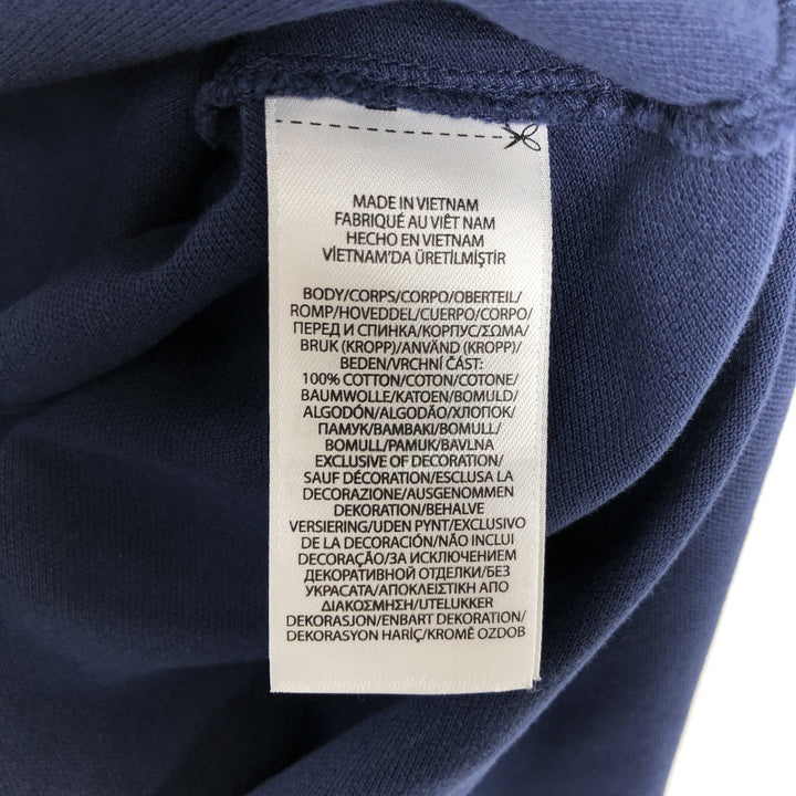 Ralph Lauren POLO RALPH LAUREN Henley Neck Long-Sleeve T-Shirt (Men's Size XL) cotton navy blue type Vintage Second Hand