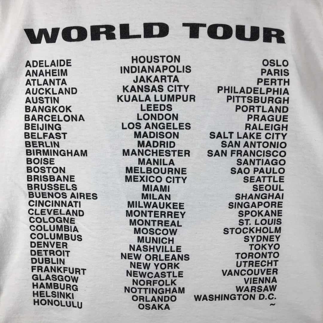 Gildan LANY Long-Sleeve Band T-Shirt (Men's Size L) cotton white type Vintage Second Hand