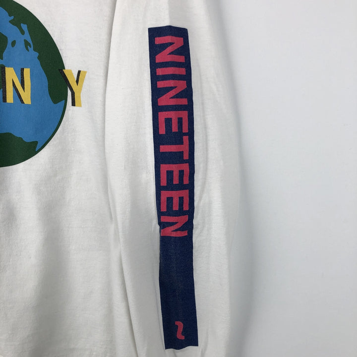 Gildan LANY Long-Sleeve Band T-Shirt (Men's Size L) cotton white type Vintage Second Hand