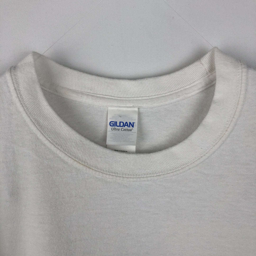 Gildan LANY Long-Sleeve Band T-Shirt (Men's Size L) cotton white type Vintage Second Hand