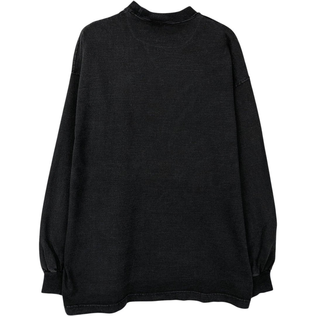 90'S SIGNAL SPORTS Long-Sleeve T-Shirt, Made in USA, Men's XL equivalent, Vintage cotton black type Vintage Second Hand