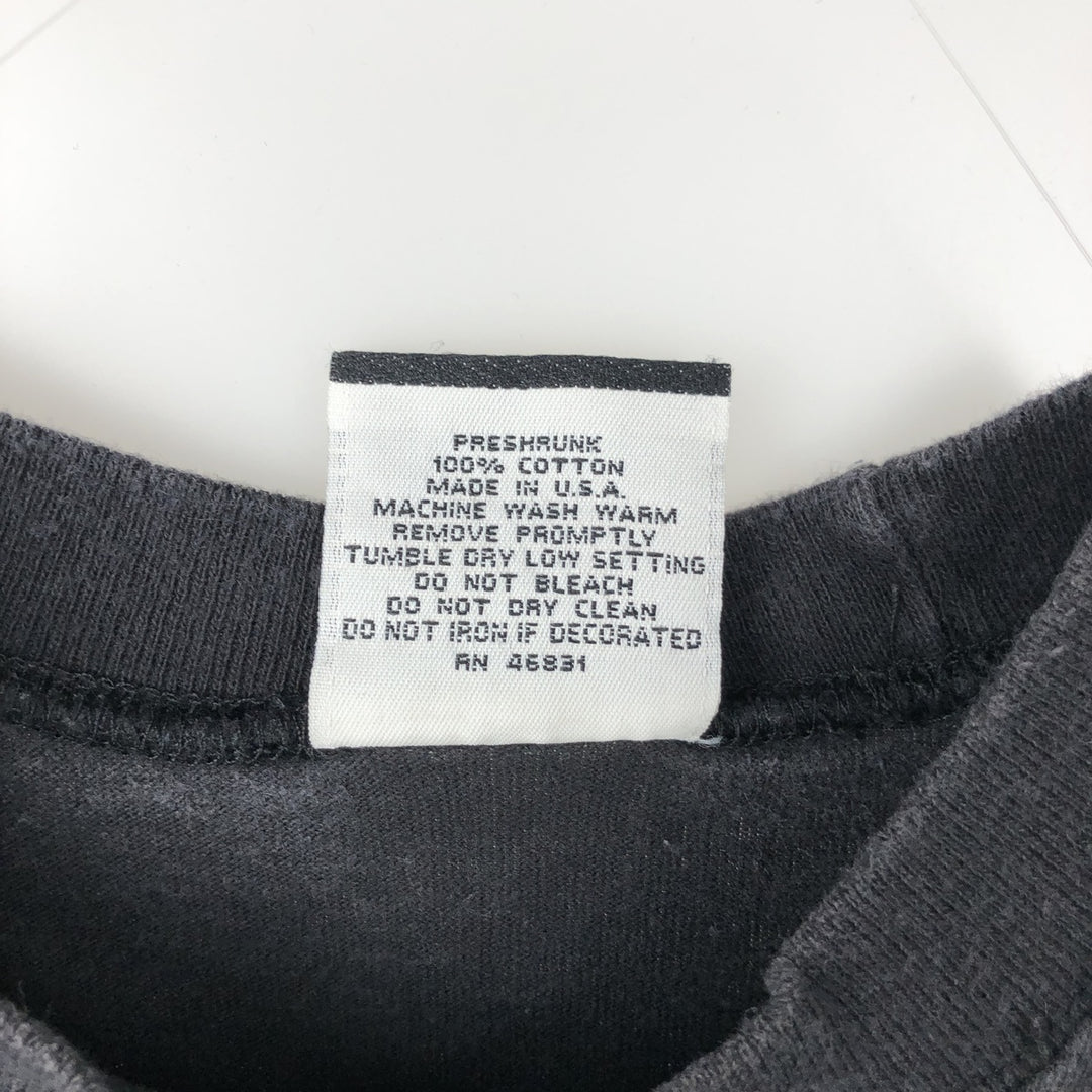 90'S SIGNAL SPORTS Long-Sleeve T-Shirt, Made in USA, Men's XL equivalent, Vintage cotton black type Vintage Second Hand