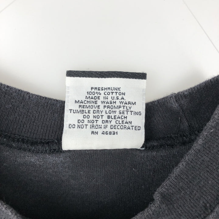 90'S SIGNAL SPORTS Long-Sleeve T-Shirt, Made in USA, Men's XL equivalent, Vintage cotton black type Vintage Second Hand