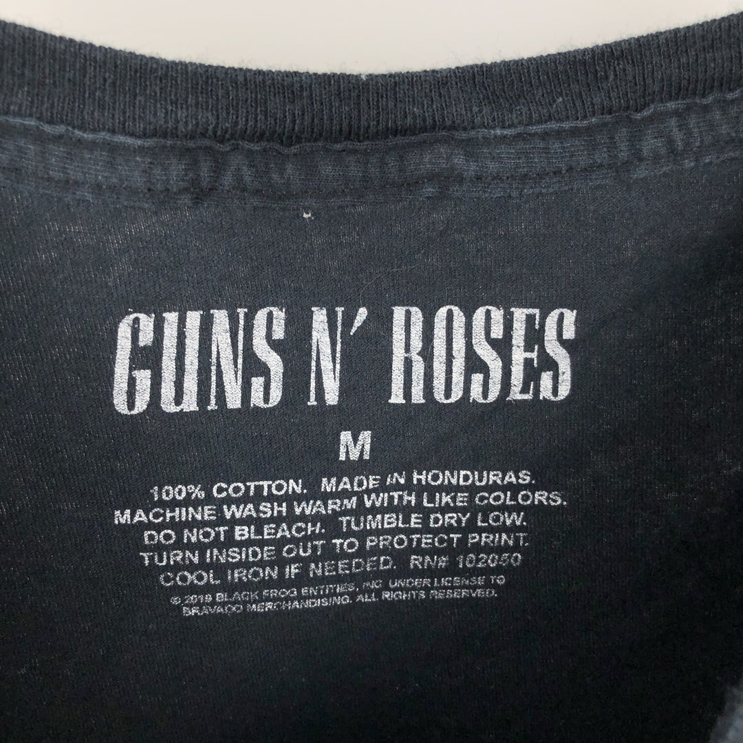 GUNS N' ROSES Guns N' Roses Long Sleeve T-Shirt, Men's Size M cotton black type Vintage Second Hand