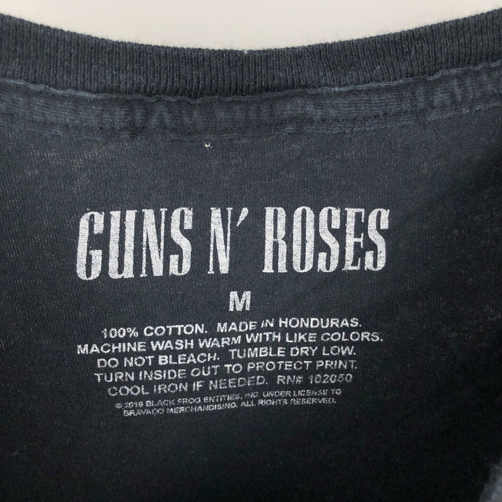 GUNS N' ROSES Guns N' Roses Long Sleeve T-Shirt, Men's Size M cotton black type Vintage Second Hand