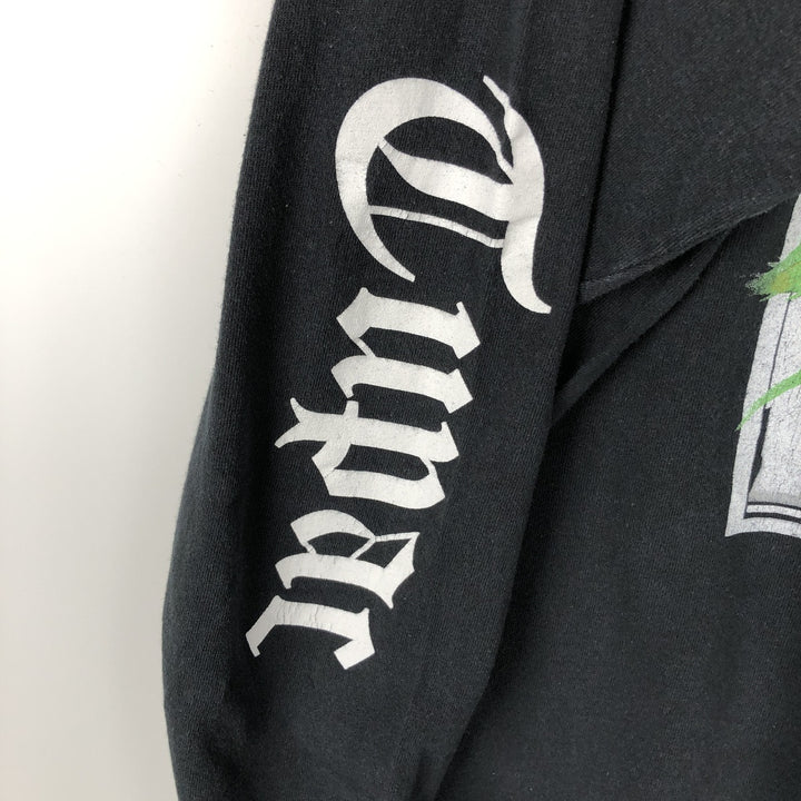 2pac Long-Sleeve Wrap T-Shirt (Men's Size L) cotton black type Vintage Second Hand
