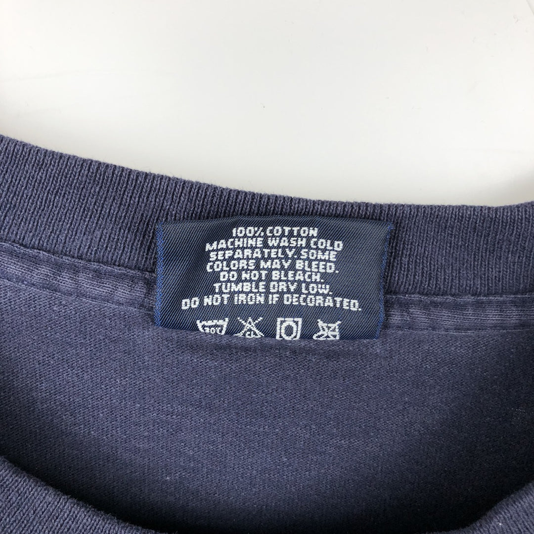 90'S Jansport Long-Sleeve T-Shirt, Made in USA, Men's XL (approx.), Vintage cotton navy blue type Vintage Second Hand