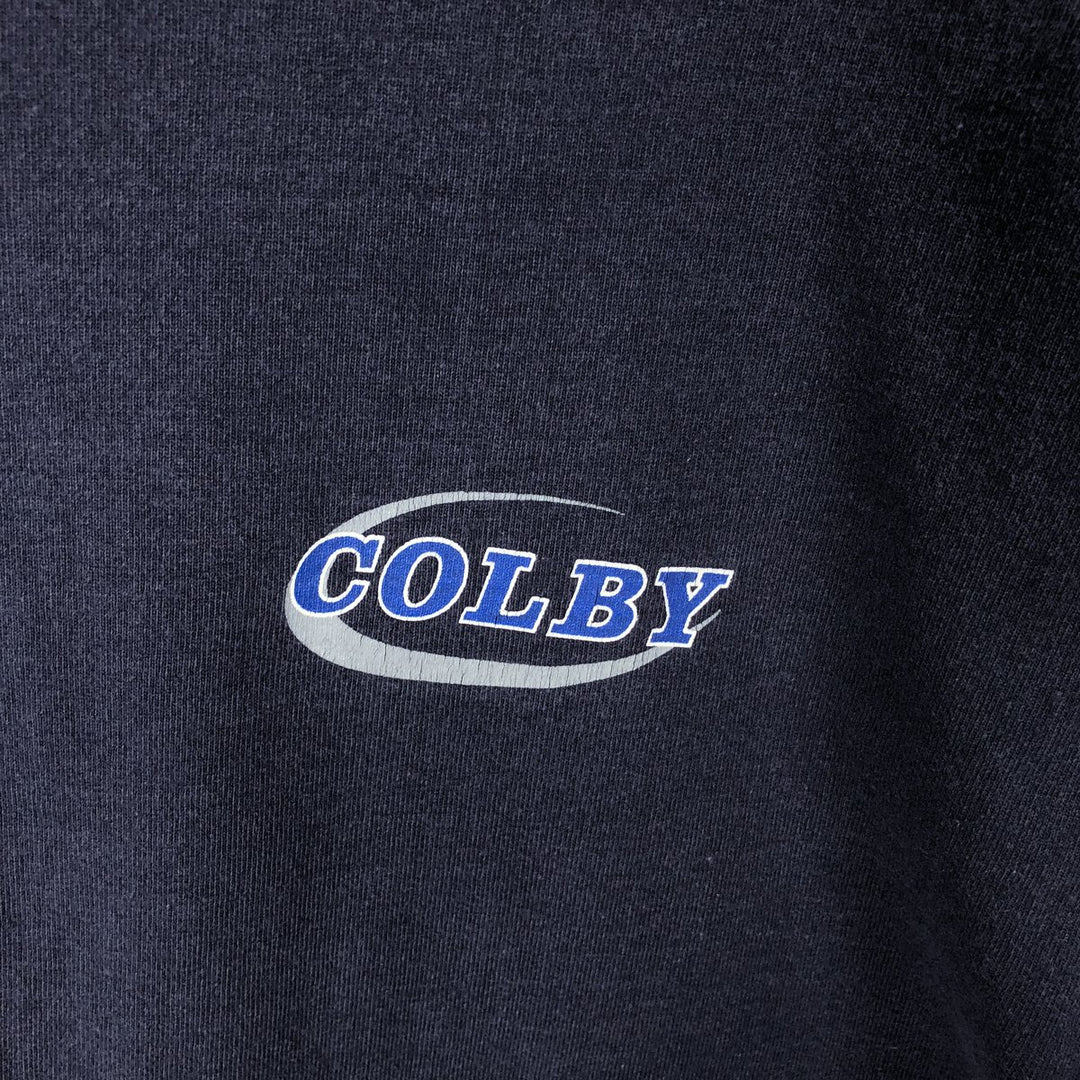 90'S Jansport Long-Sleeve T-Shirt, Made in USA, Men's XL (approx.), Vintage cotton navy blue type Vintage Second Hand