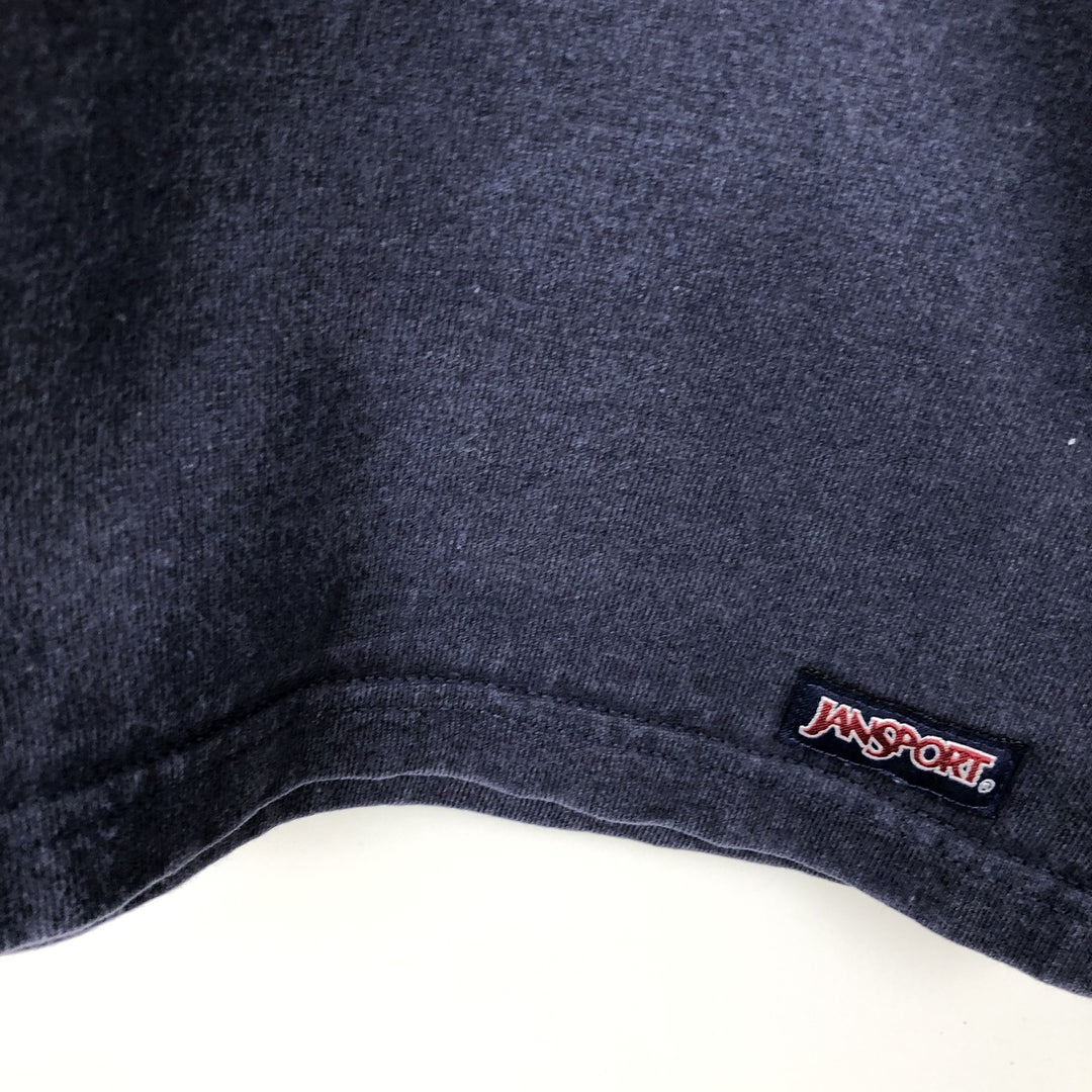 90'S Jansport Long-Sleeve T-Shirt, Made in USA, Men's XL (approx.), Vintage cotton navy blue type Vintage Second Hand
