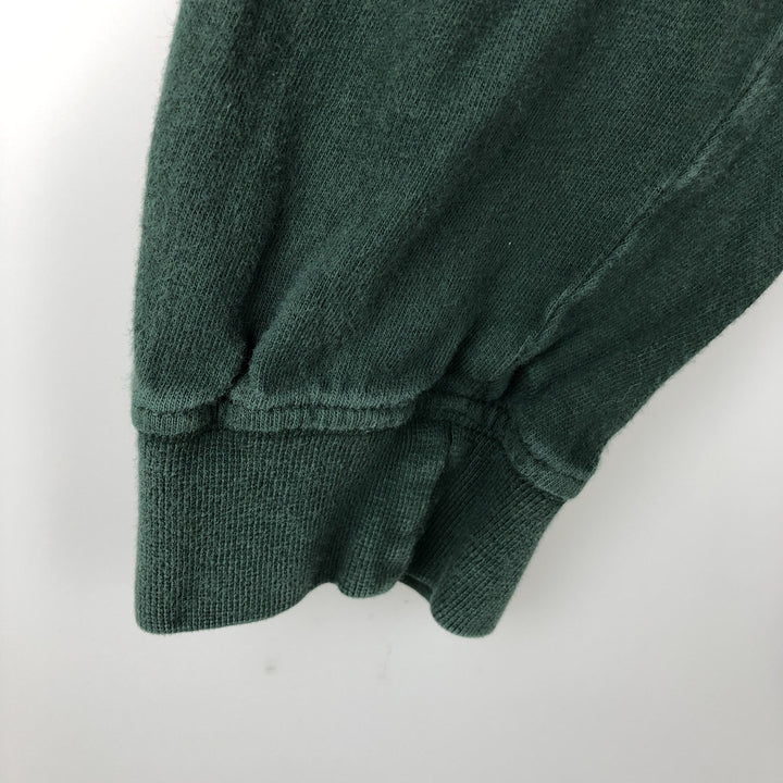 90'S Eddie Bauer Long-Sleeve T-Shirt, Made in USA, Men's Size L (Equivalent), Vintage cotton Green type dark green Vintage Second Hand