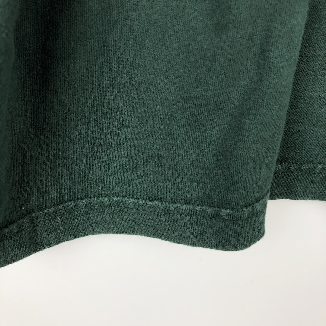 90'S Eddie Bauer Long-Sleeve T-Shirt, Made in USA, Men's Size L (Equivalent), Vintage cotton Green type dark green Vintage Second Hand