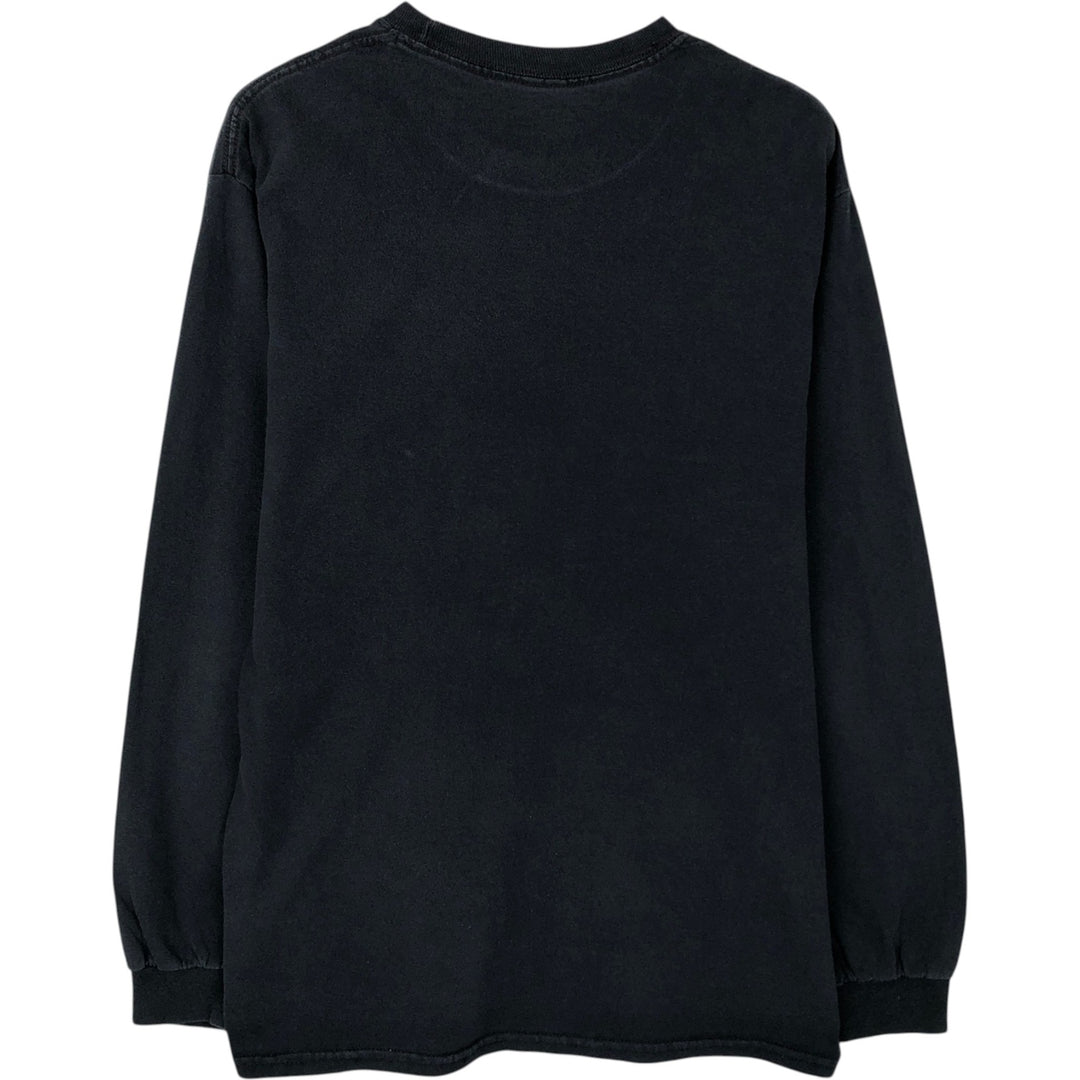 The Rolling Stones Long-Sleeve Band T-Shirt (Men's Size S) cotton black type Vintage Second Hand