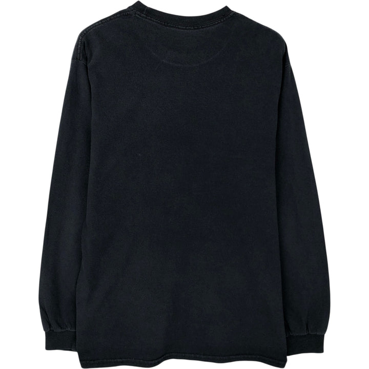 The Rolling Stones Long-Sleeve Band T-Shirt (Men's Size S) cotton black type Vintage Second Hand