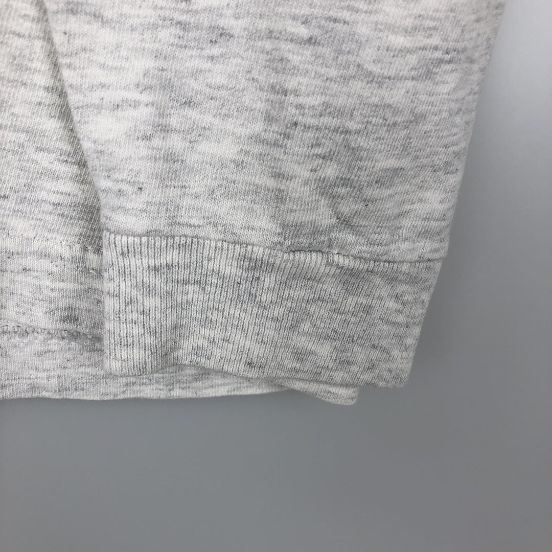 90'S Q-TEES College Long-Sleeve T-Shirt, Made in USA, Men's Size L (Equivalent), Vintage cotton gray type Vintage Second Hand
