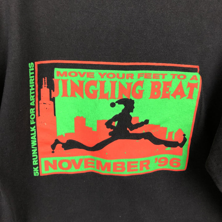 90'S Murina Long-Sleeve T-Shirt, Made in USA, Men's Size L (Equivalent), Vintage cotton black type Vintage Second Hand