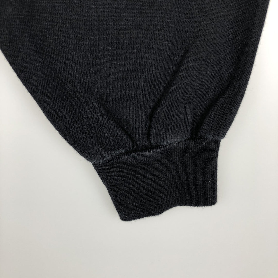 90'S Murina Long-Sleeve T-Shirt, Made in USA, Men's Size L (Equivalent), Vintage cotton black type Vintage Second Hand